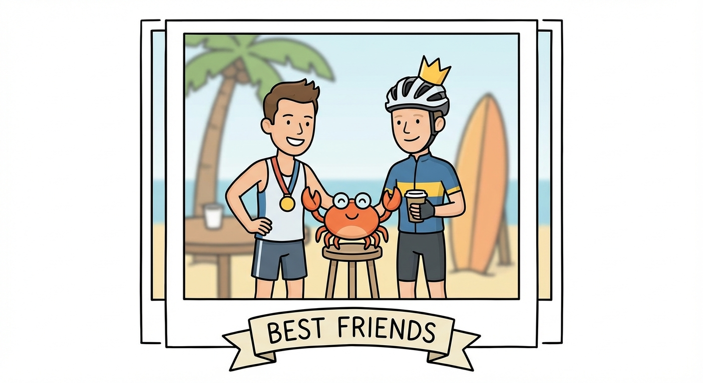 Джордж с друзьями